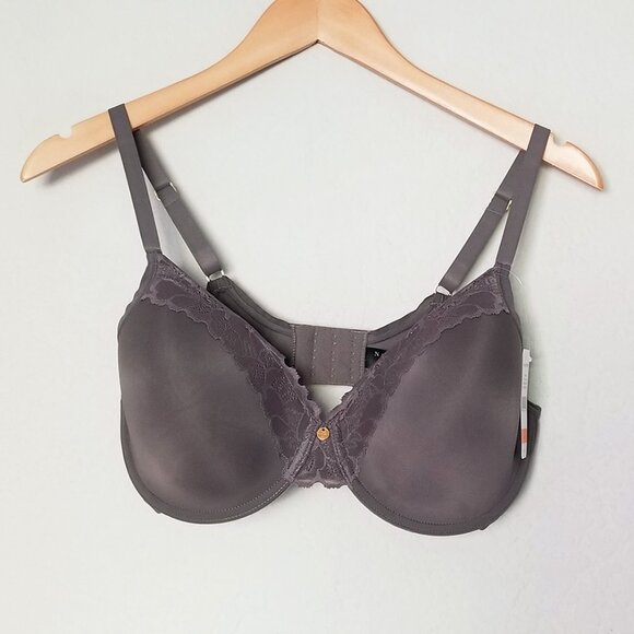 NEW Natori Refined Contour Underwire Bra 36DD Gunmetal Grey Gray $70 Supportive - Picture 6 of 16